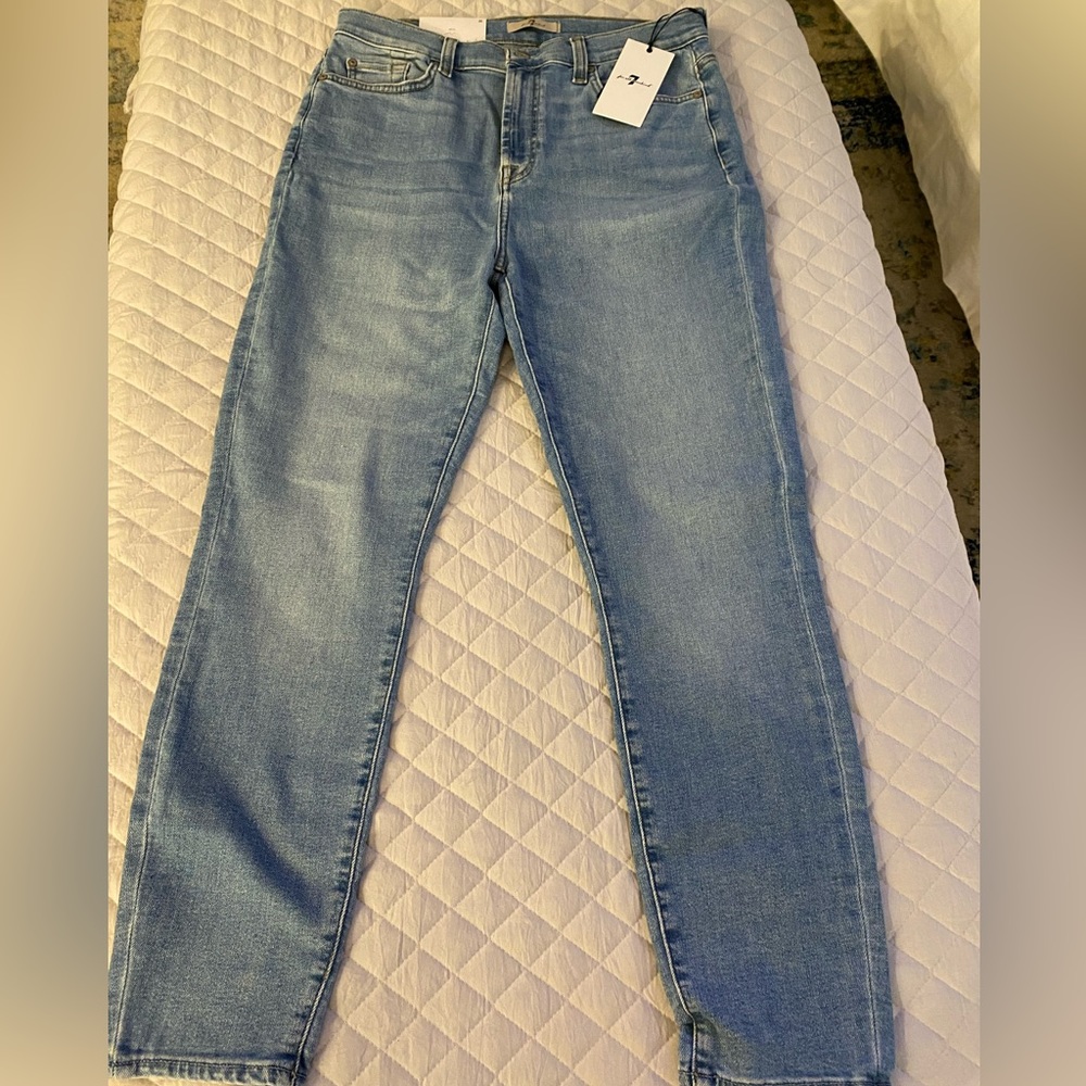 New With Tags. 7 For All Mankind jeans. Straight leg Ankle. Size 30